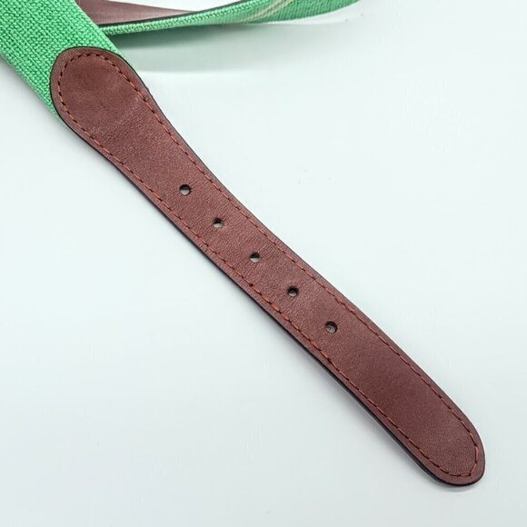 Smathers & Branson Hand-Stitched Needlepoint Leather Belt - Picture 8 of 9